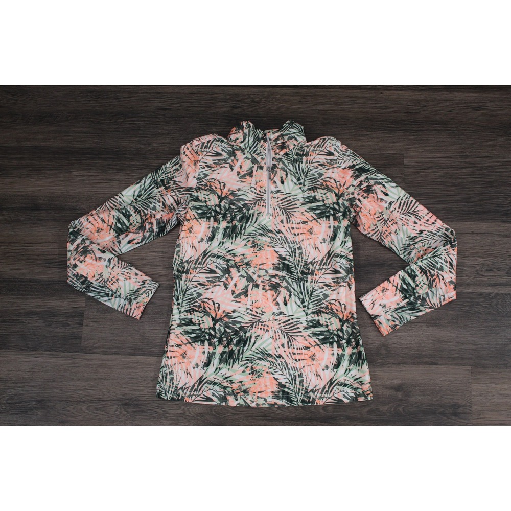 Lady Hagen Golf Pullover Sun Protection Palm Print‎ XS
